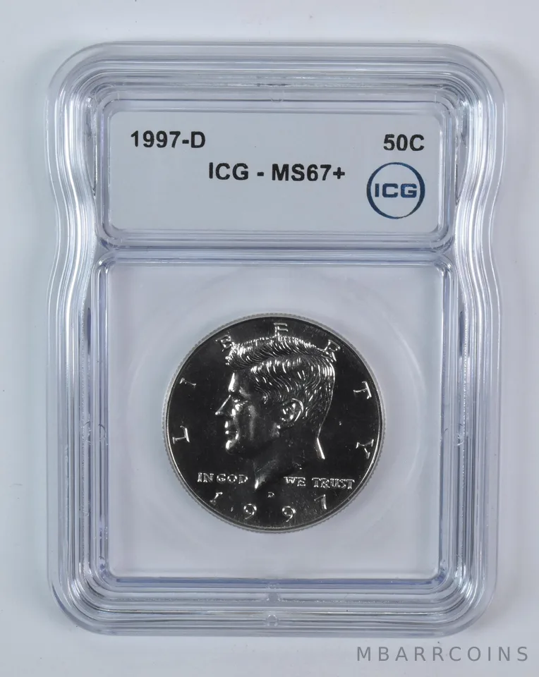 1997-D Kennedy Half Dollar MS67+ ICG