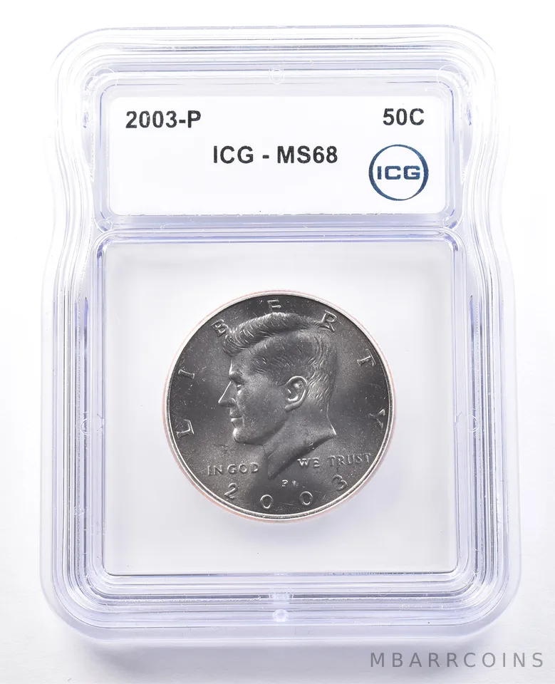 2003-P Kennedy Half Dollar MS68 ICG