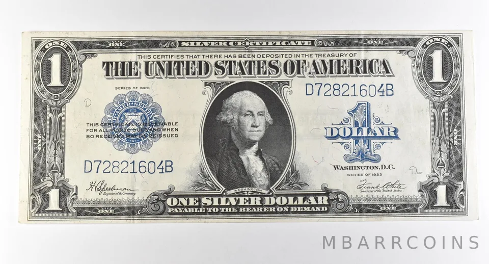 1923 $1 Silver Certificate Large Note Blue Seal *2946