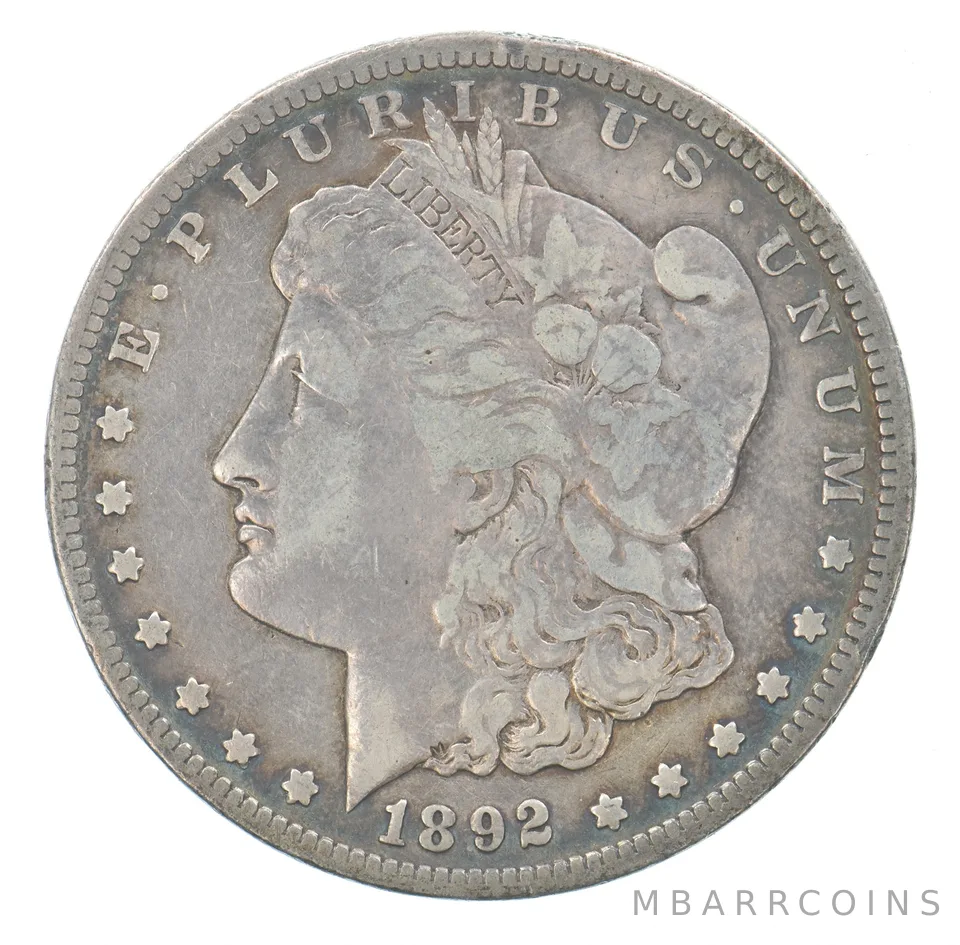 1892-CC Morgan Silver Dollar Beautiful Tone *1100