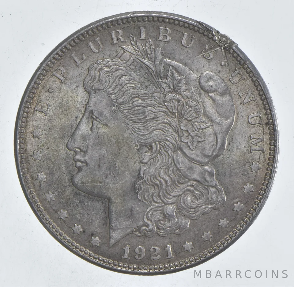 1921 Morgan Silver Dollar - Last Year Issue 90% $1 Bullion *521