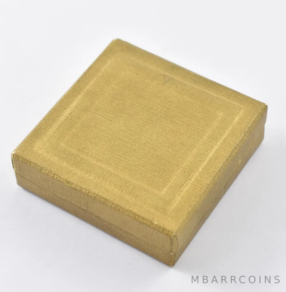 Gold Bank Holiday US $5/$2.50 Box 1920's Gold Coin Gift Presentation *5919