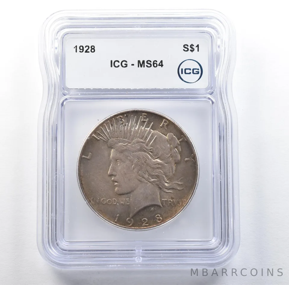 1928 Peace Silver Dollar MS64 ICG *3090