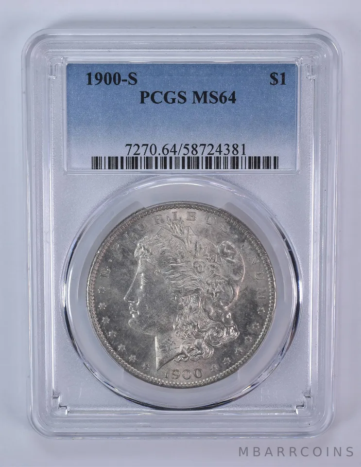 1900-S Morgan Silver Dollar MS64 PCGS *8140