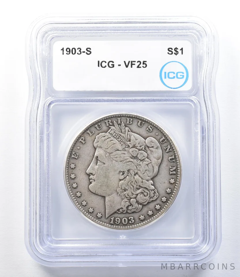 1903-S Morgan Silver Dollar VF25 ICG *8845