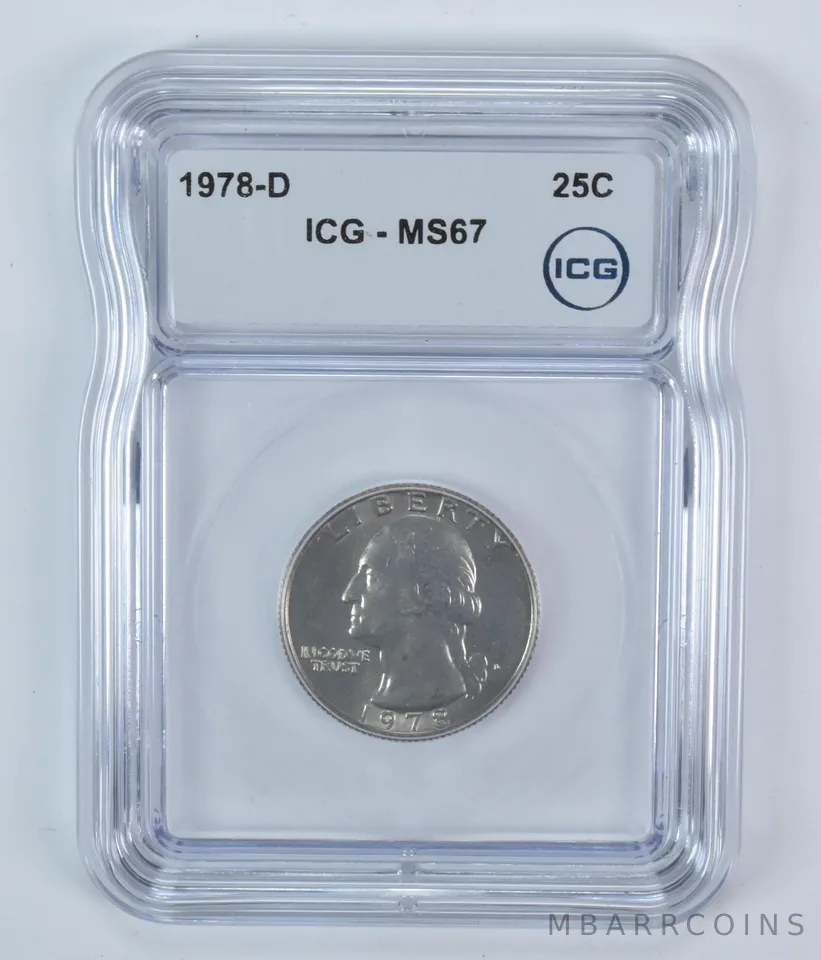 1978-D Washington Quarter MS67 ICG
