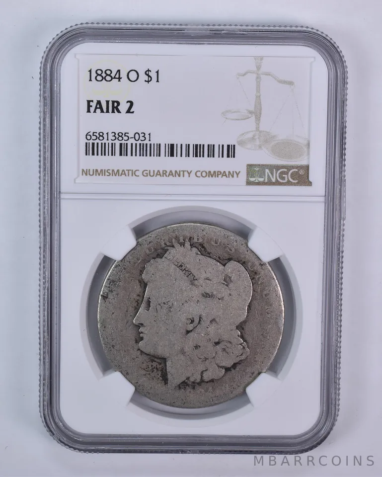 1884-O Morgan Silver Dollar Fair 2 NGC Lowball