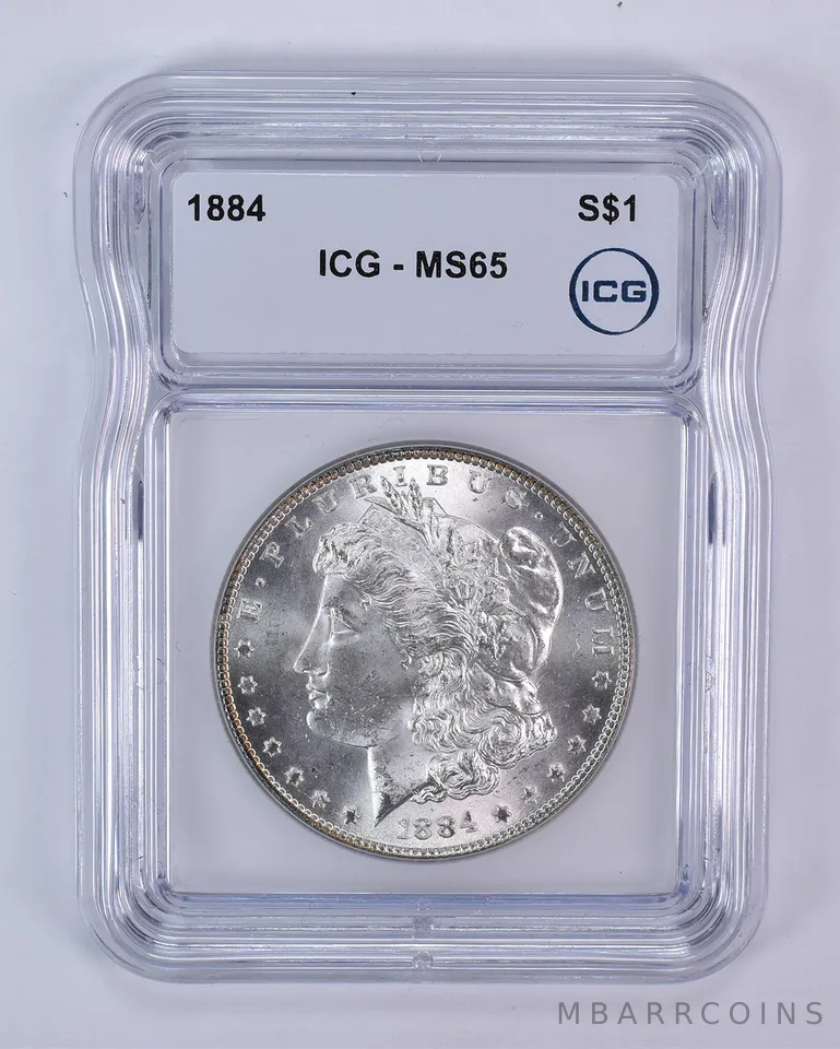1884 Morgan Silver Dollar MS65 ICG