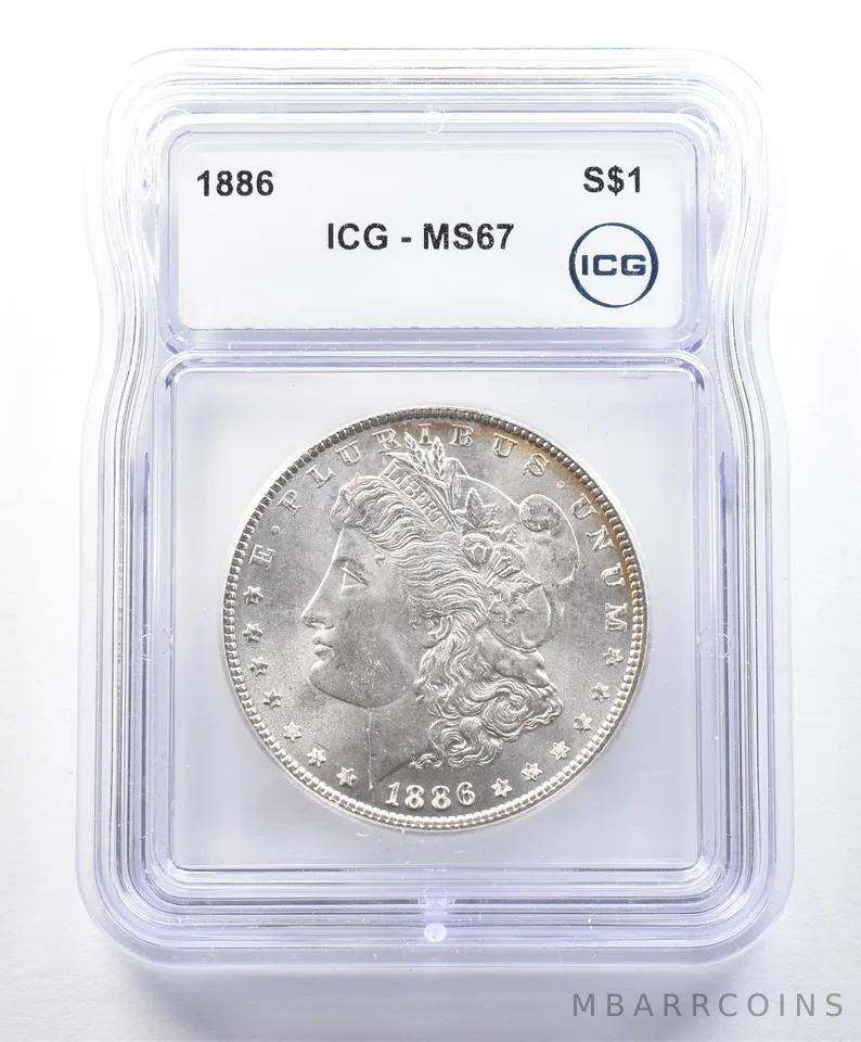 1886 Morgan Silver Dollar MS67 ICG *8985