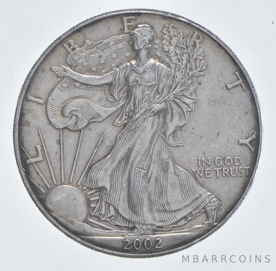 Better Date 2002 American Silver Eagle 1 Troy Oz .999 Fine Silver *594