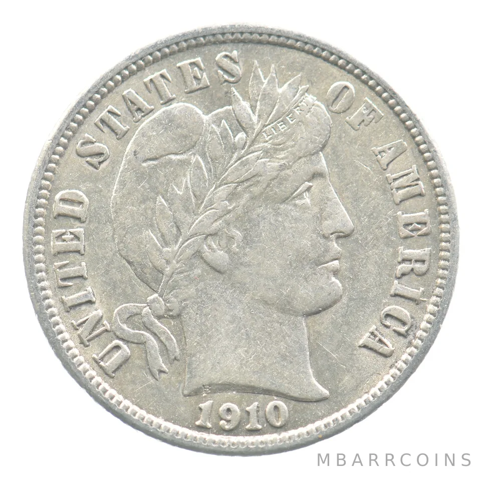 1910 Barber Dime *0264