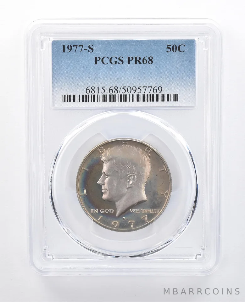 1977-S Kennedy Half Dollar PR68 PCGS Beautiful Tone *8079