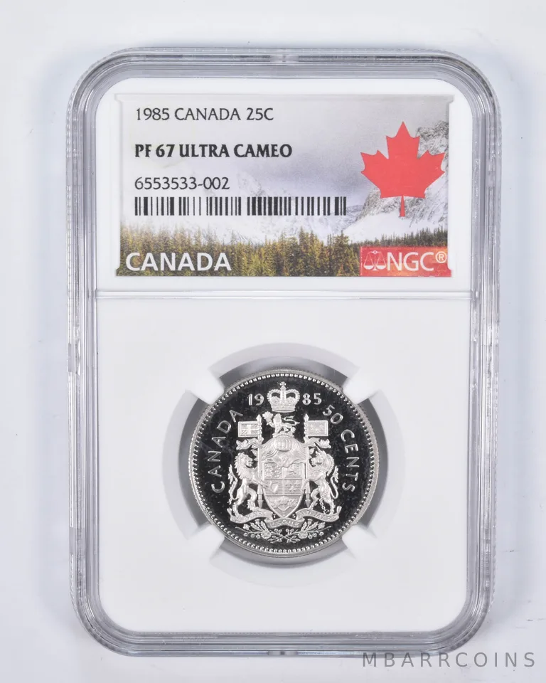 1985 Canada 50C Half Dollar PF67 NGC Canada Lbl