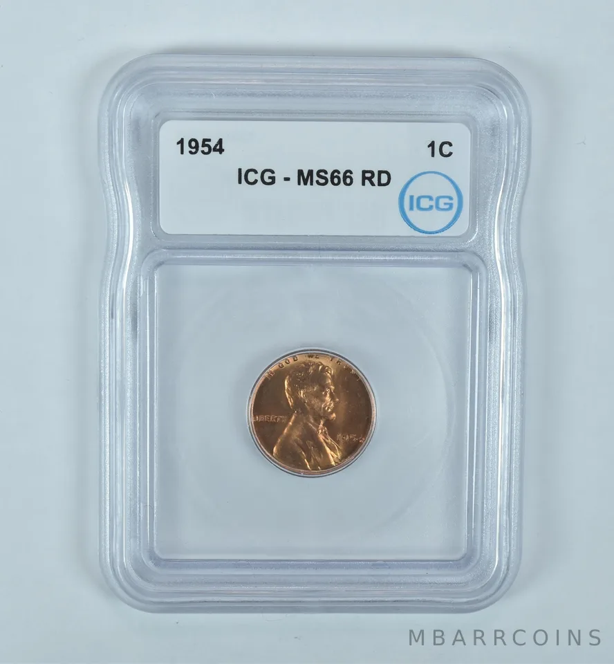 1954 Lincoln Wheat Cent MS66 RD ICG