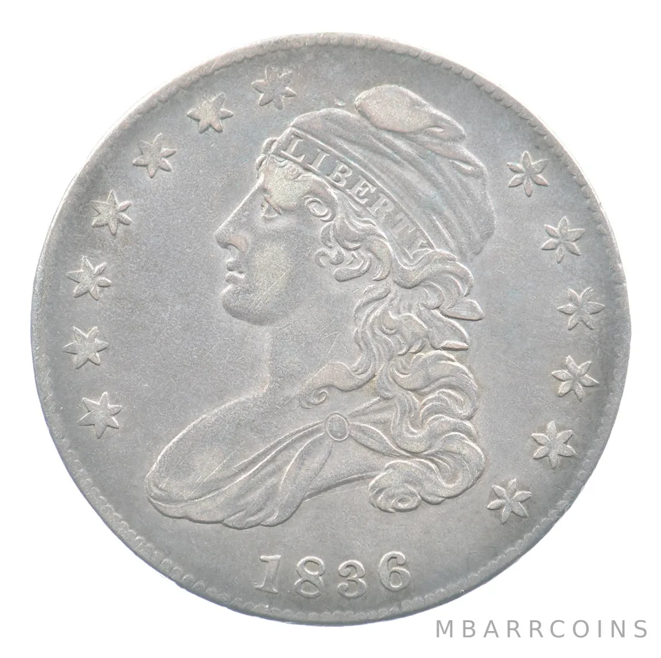 1836 Capped Bust Half Dollar O-110 R1 *5040