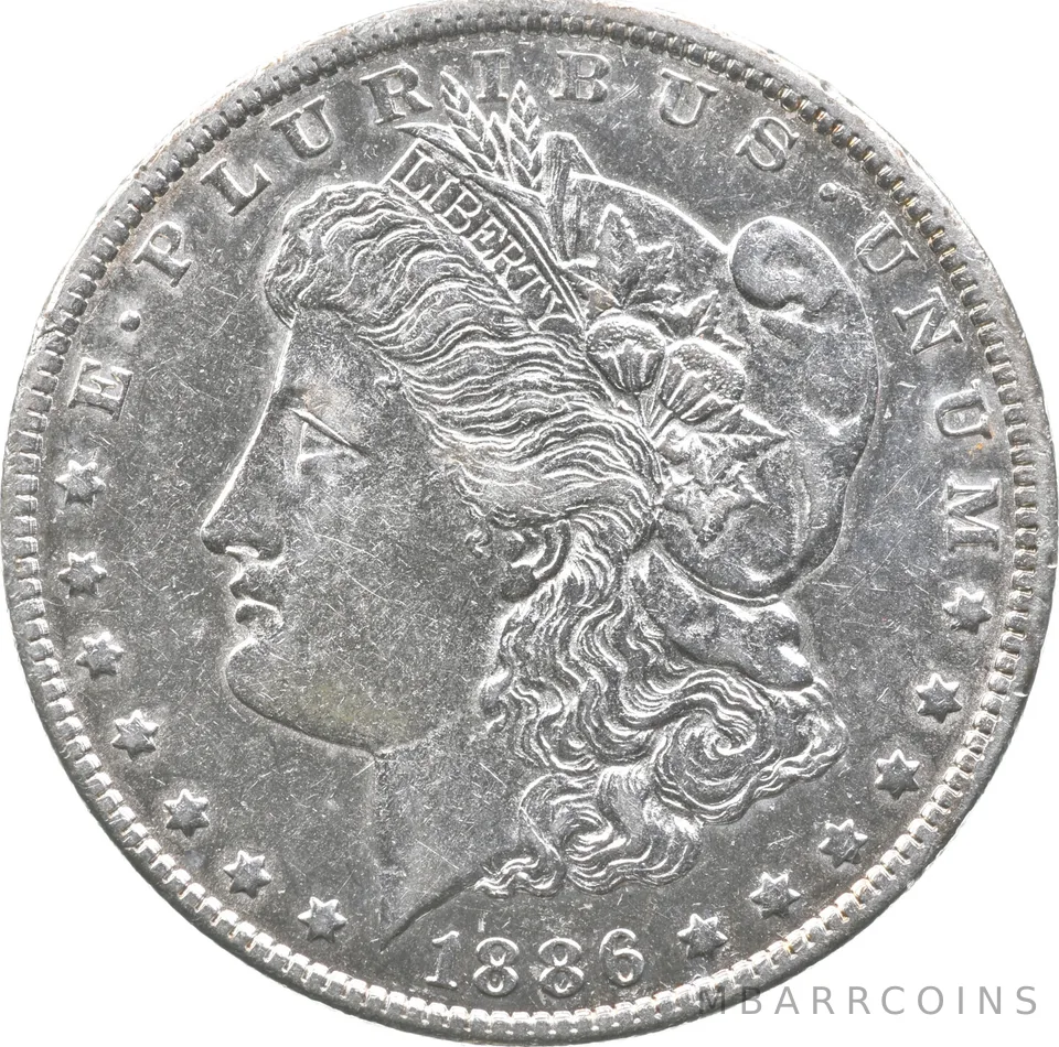 1886-O Morgan Silver Dollar VAM-1A Clashed E *4851