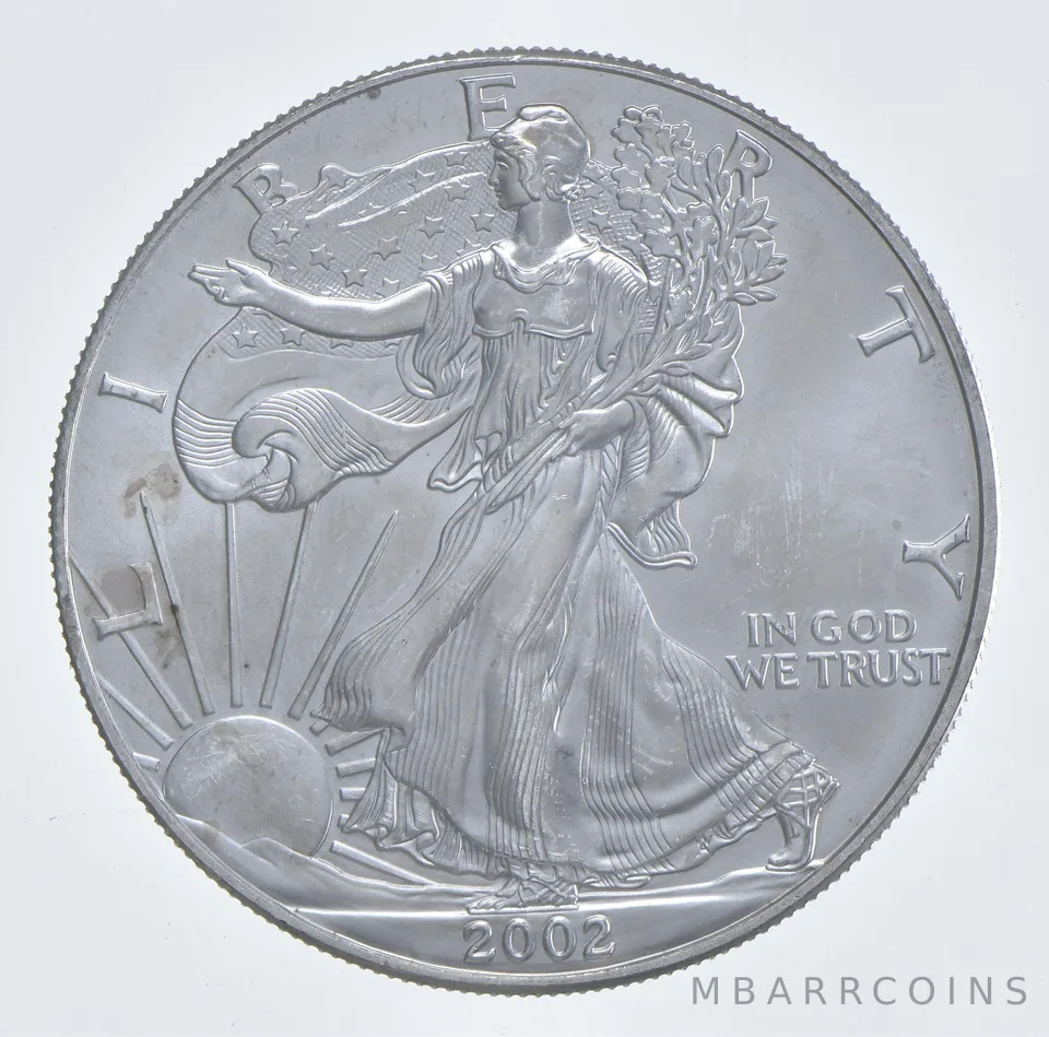 Better Date 2002 American Silver Eagle 1 Troy Oz .999 Fine Silver *411