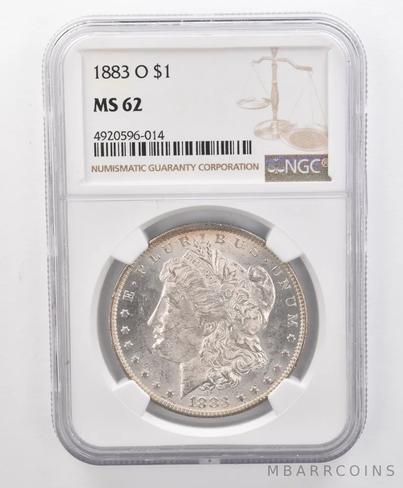 MS62 1883-O Morgan Silver Dollar NGC Beautifully Toned *1948
