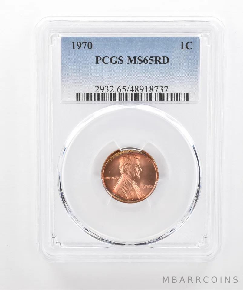 1970 Lincoln Memorial Cent MS65 RD PCGS Peripheral Tone *3031