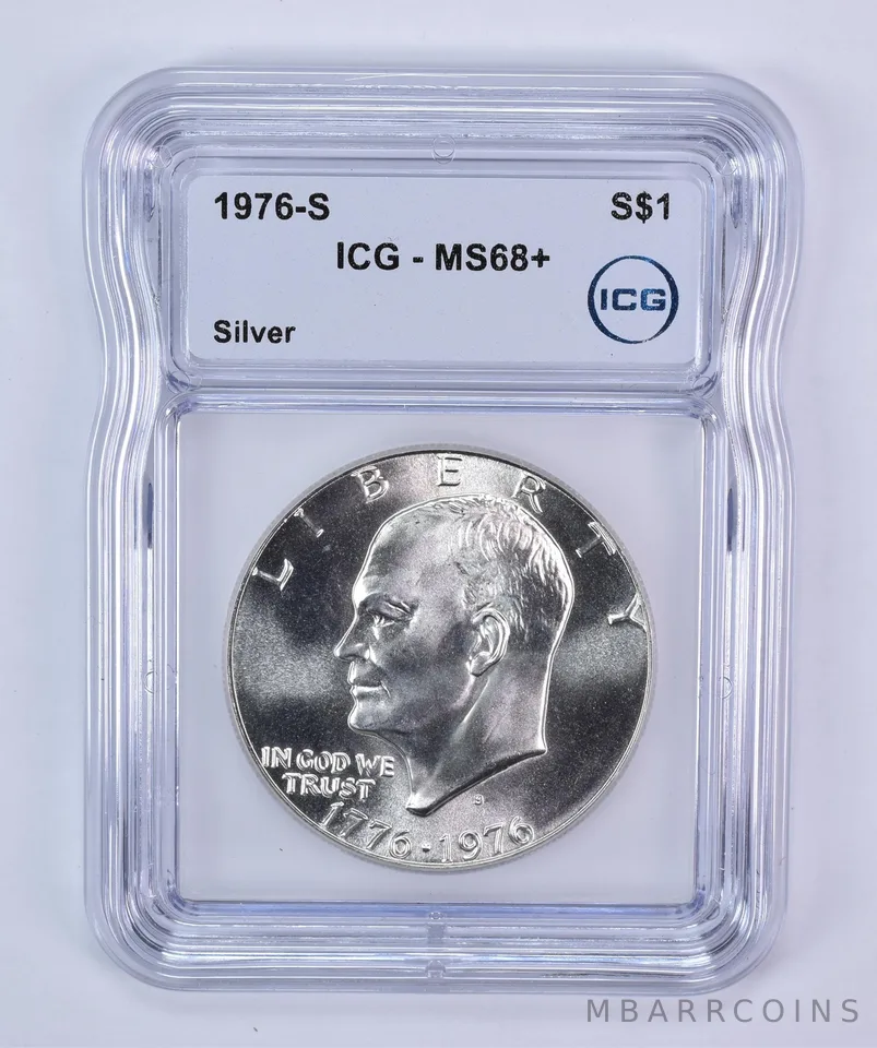 1976-S Eisenhower $1 Silver MS68+ ICG