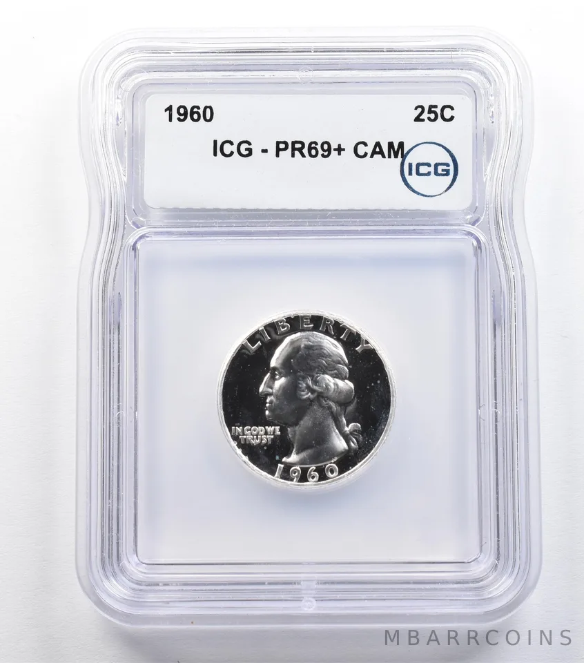 1960 Washington Quarter PR69+ CAM ICG *9342