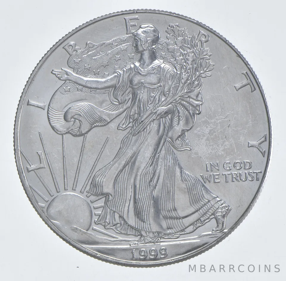 Better Date 1999 American Silver Eagle 1 Troy Oz .999 Fine Silver *145