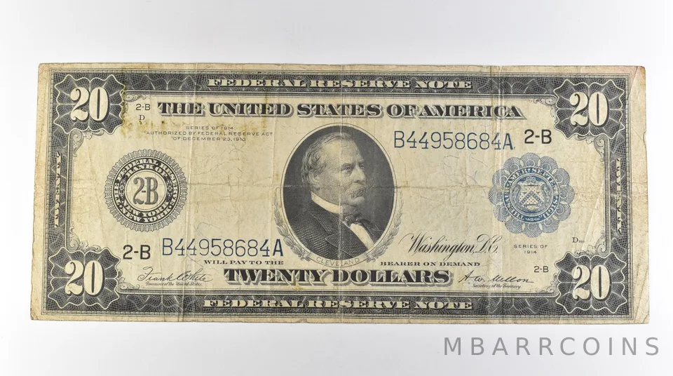 1914 $20 New York NY FRN Large Note Blue Seal *3146