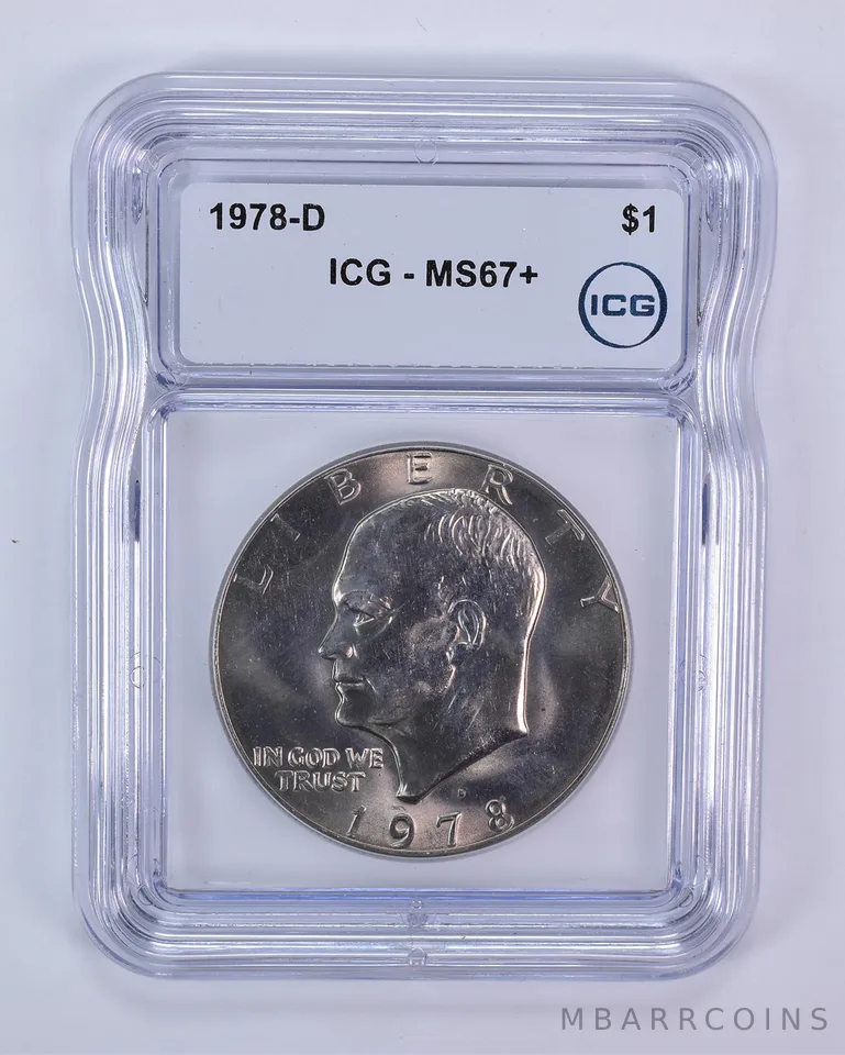 1978-D Eisenhower $1 MS67+ ICG