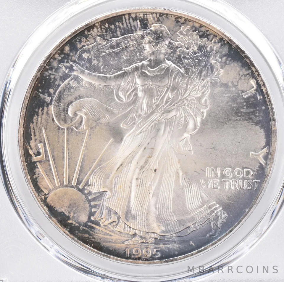 1995 American Silver Eagle MS67 PCGS Beautiful Tone *1312