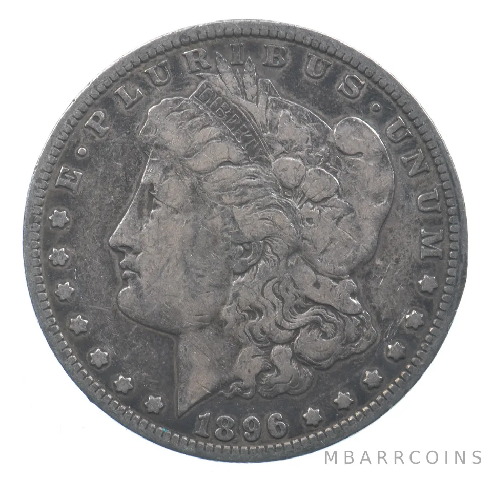 Early - 1896 Morgan Silver Dollar - 90% US Coin *998
