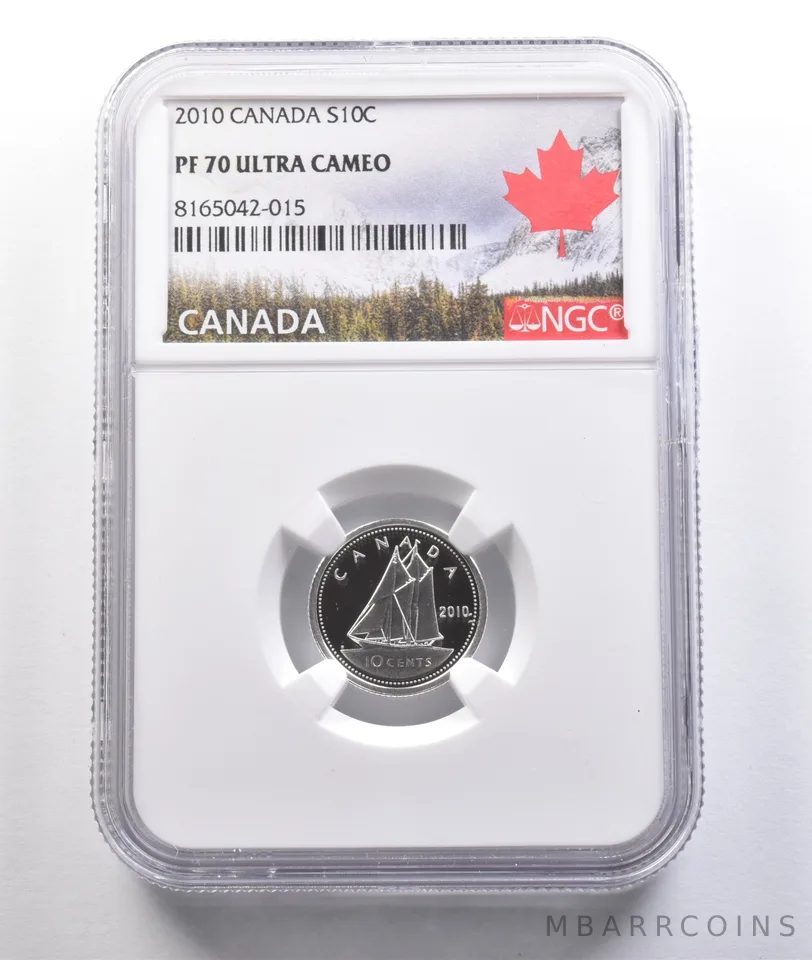 2010 Canada 10 Cents Silver PF70 UCAM NGC *6903