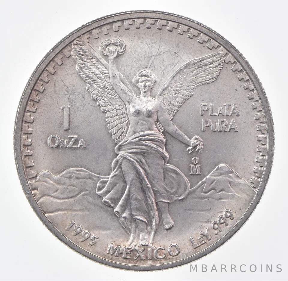 1995-Mo Mexico 1 Onza Silver Libertad *0571