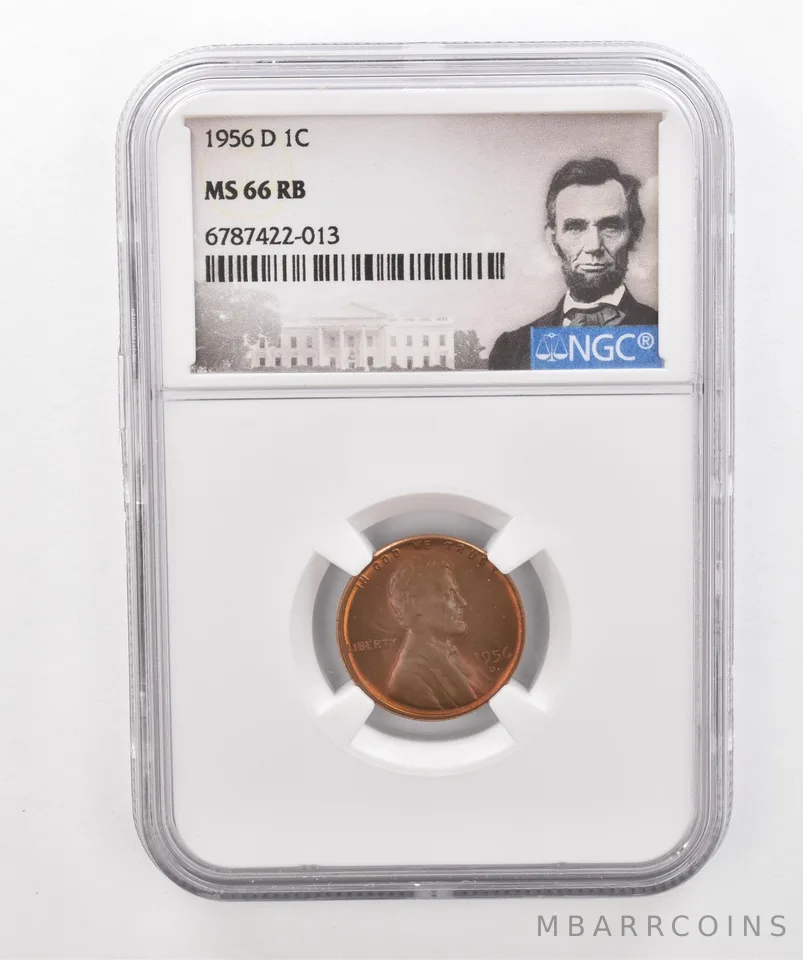 1956-D Lincoln Wheat Cent MS66 RB NGC Beautiful Tone *2939