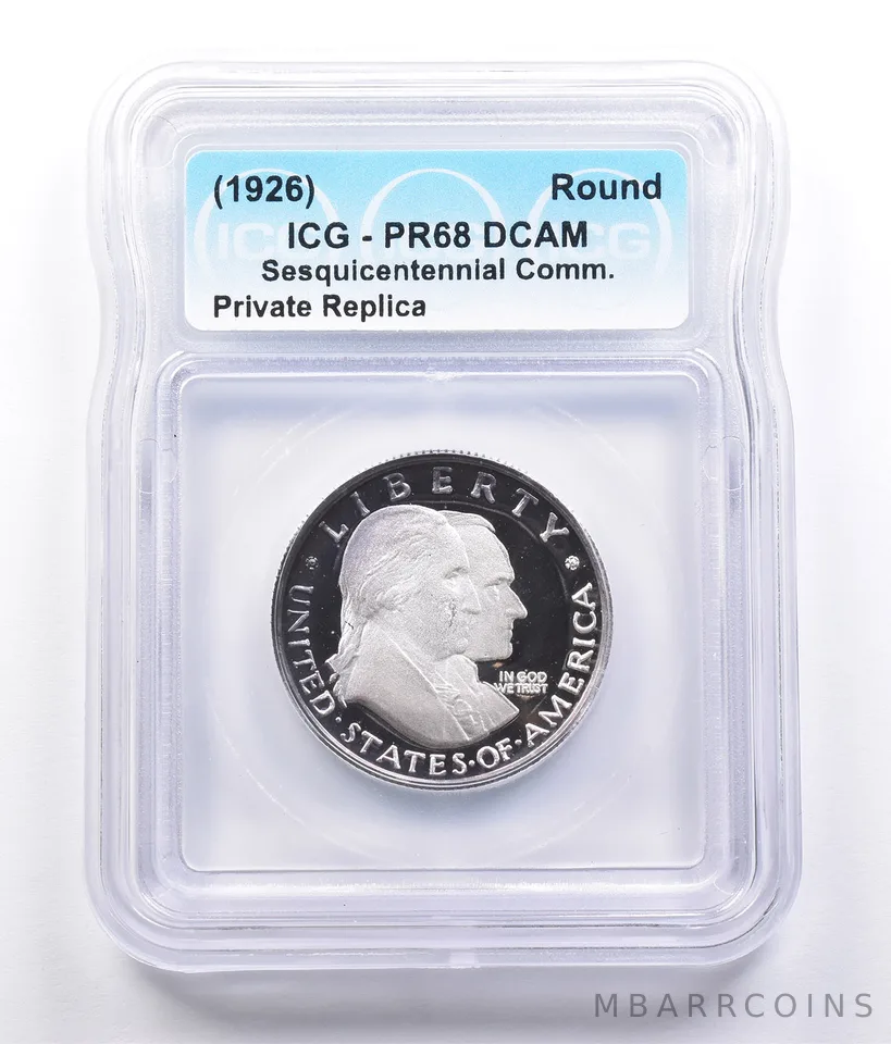 (1926) Sesquicentennial Commemorative Private PR68 DCAM ICG a1656
