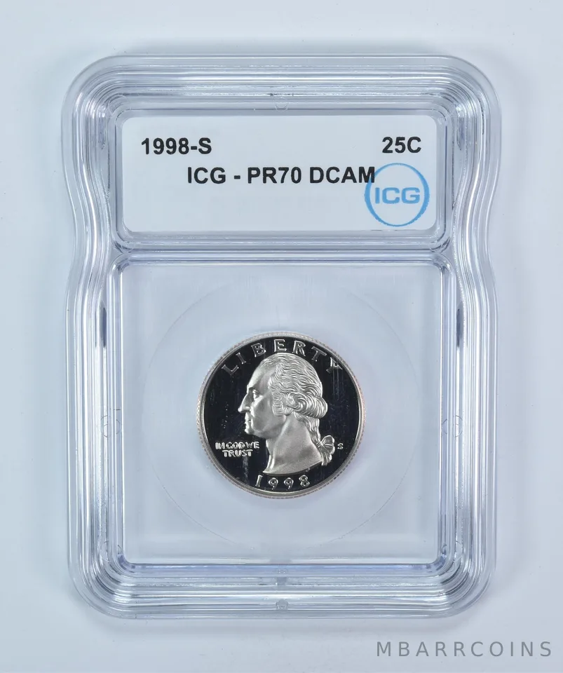 1998-S Washington Quarter PR70 DCAM ICG