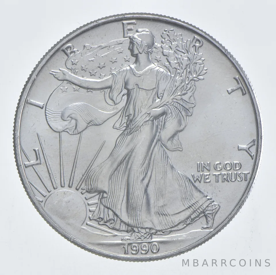Better Date 1990 American Silver Eagle 1 Troy Oz .999 Fine Silver *204