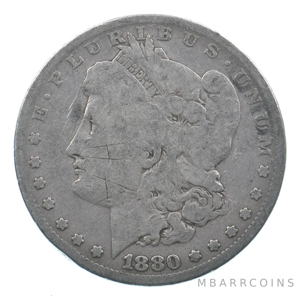 Early - 1880 Morgan Silver Dollar - 90% US Coin *571