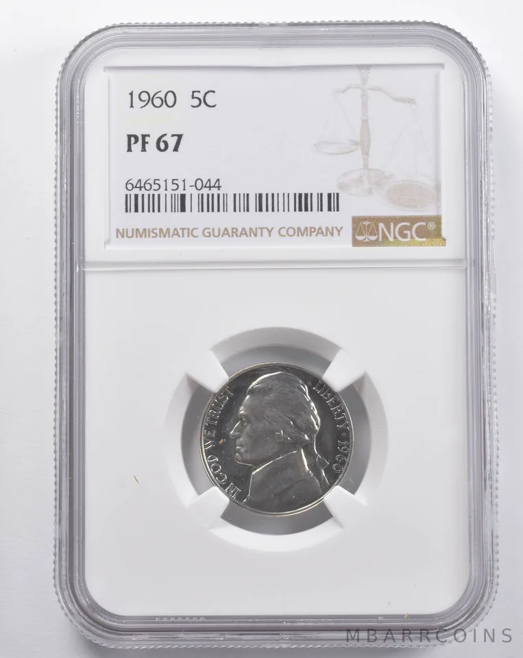 PF67 1960 Jefferson Nickel NGC a5741
