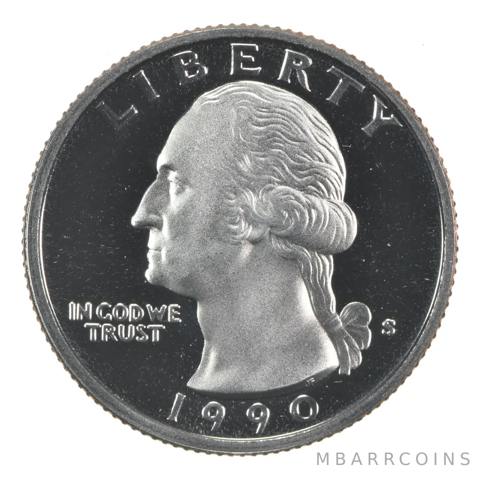 1990-S Washington Quarter CLAD Proof