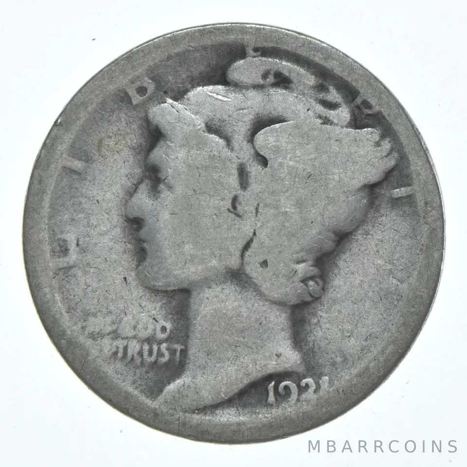 1921 Mercury Dime *6171