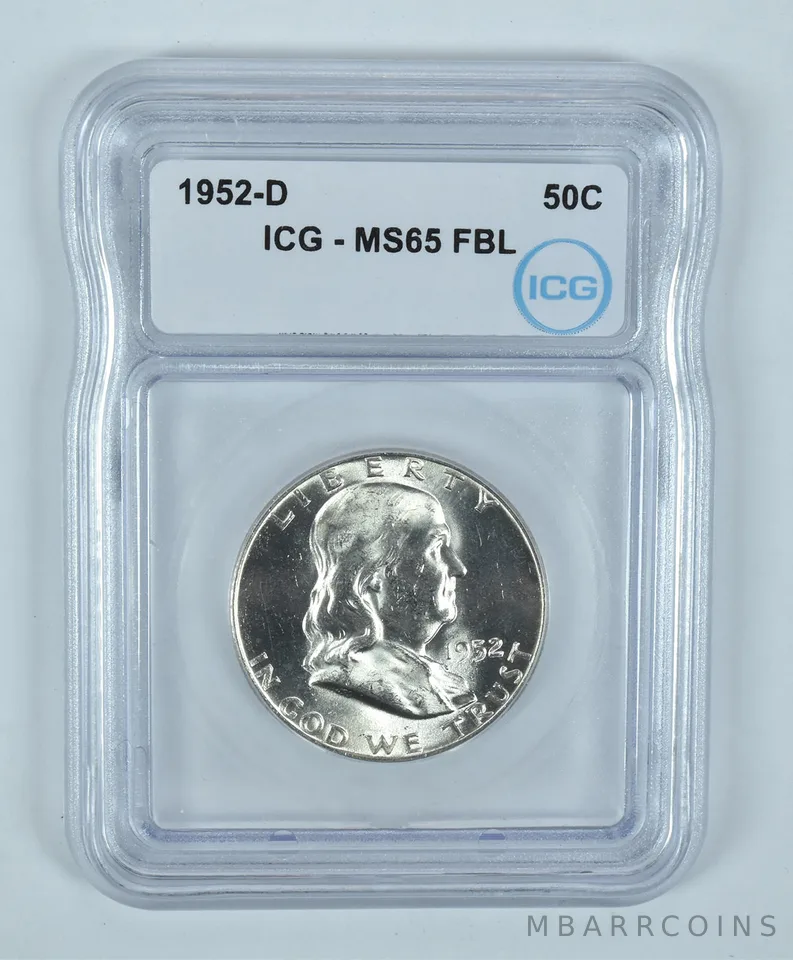 1952-D Franklin Half Dollar MS65 FBL ICG