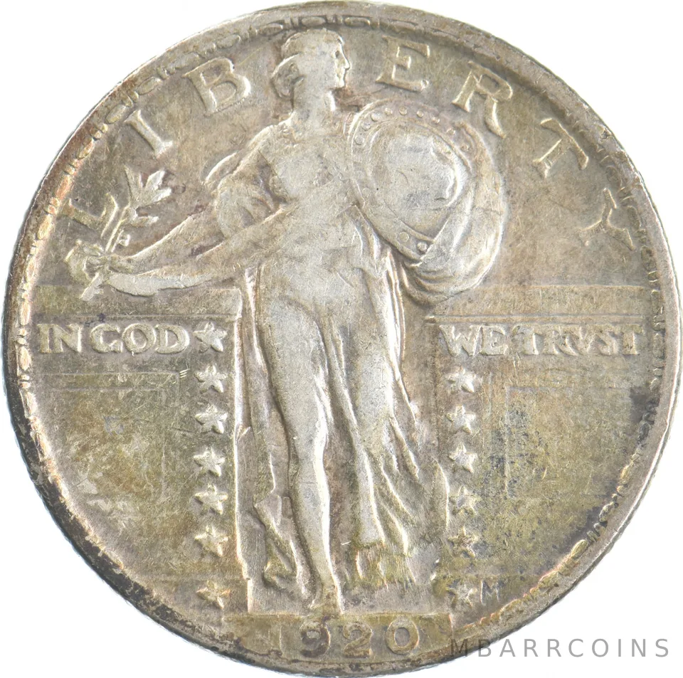 1920 Standing Liberty Quarter Beautiful Tone *7801