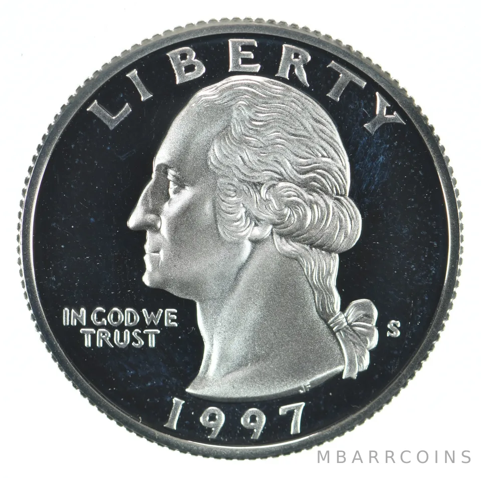 1997-S Washington Quarter 90% Silver Proof
