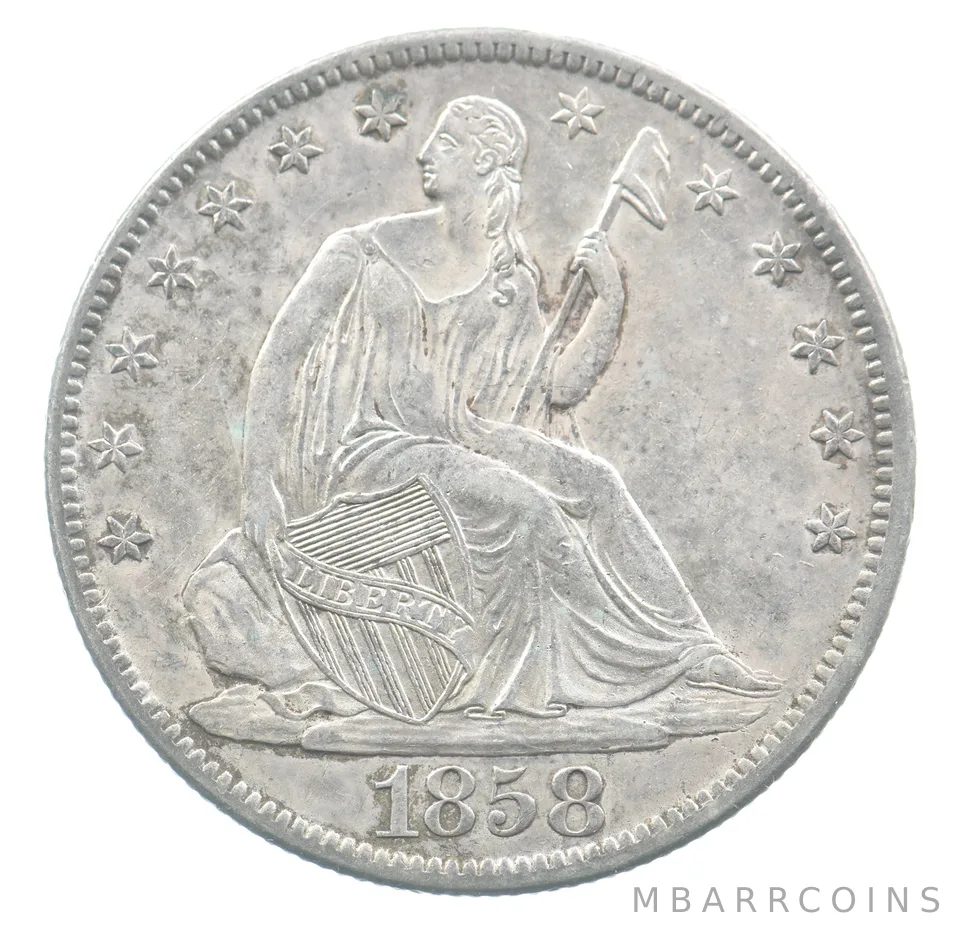 1858-O Seated Liberty Half Dollar *3505
