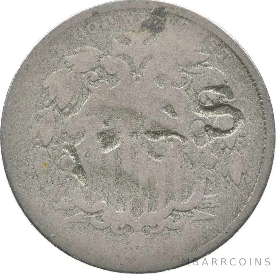 No Date Shield Nickel SS.B Countermark SSB S S B *4388