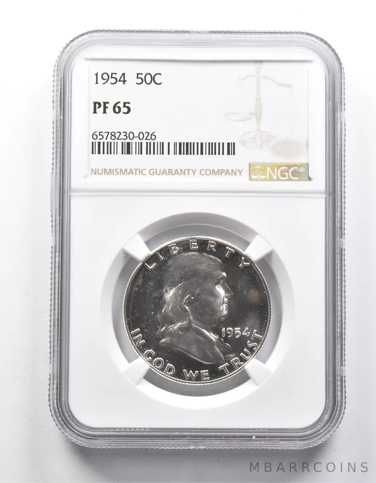 PF65 1954 Franklin Half Dollar NGC a9920