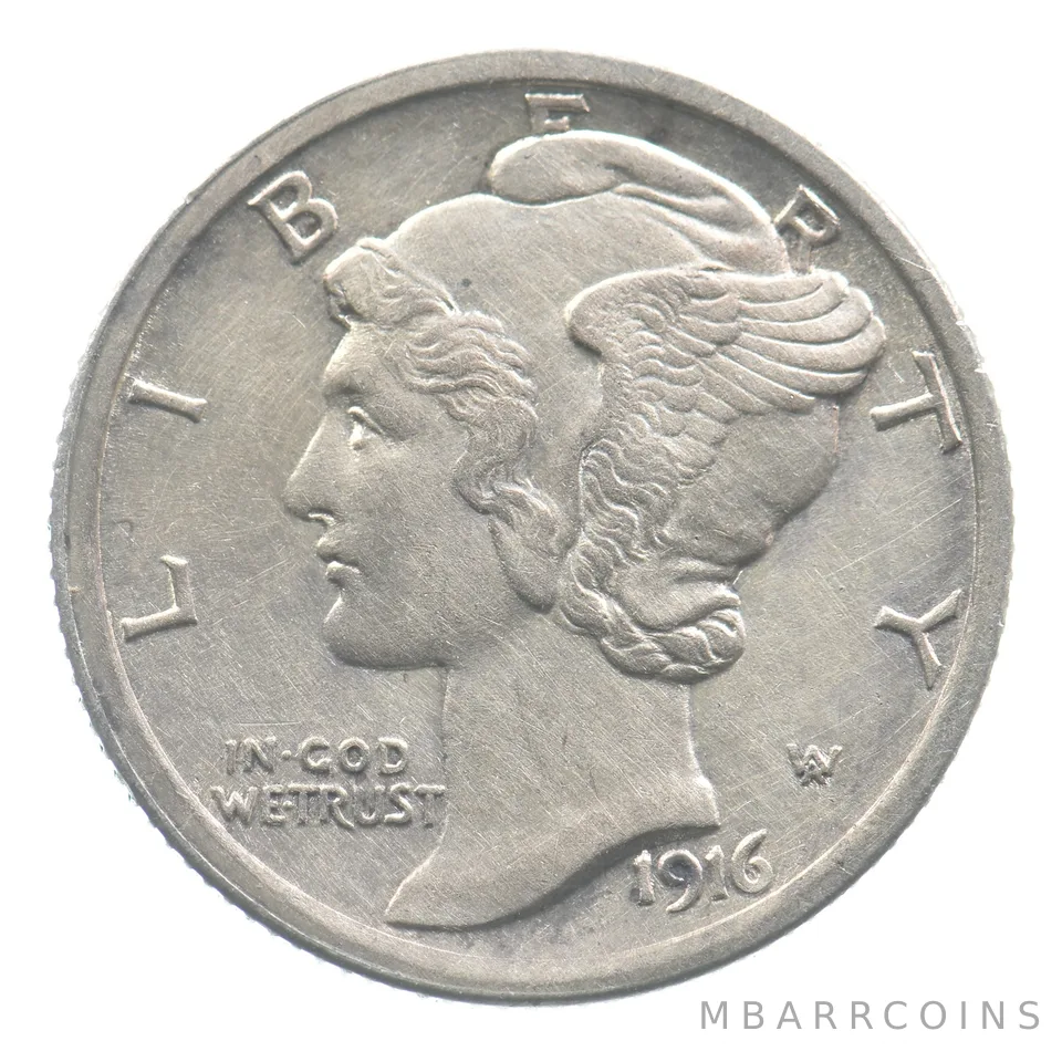 1916 Mercury Dime *4508