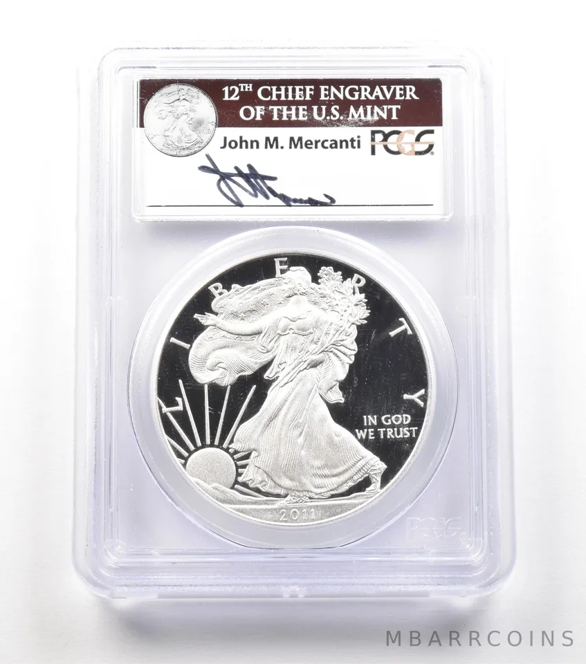 2011-W American Silver Eagle 25th Anniversary Set Mercanti FS PR70 PCGS a4592