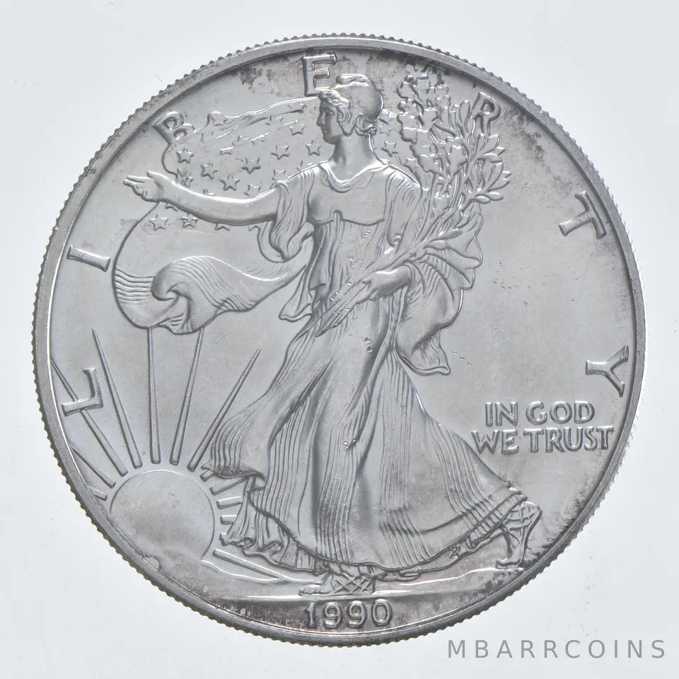 Better Date 1990 American Silver Eagle 1 Troy Oz .999 Fine Silver *746