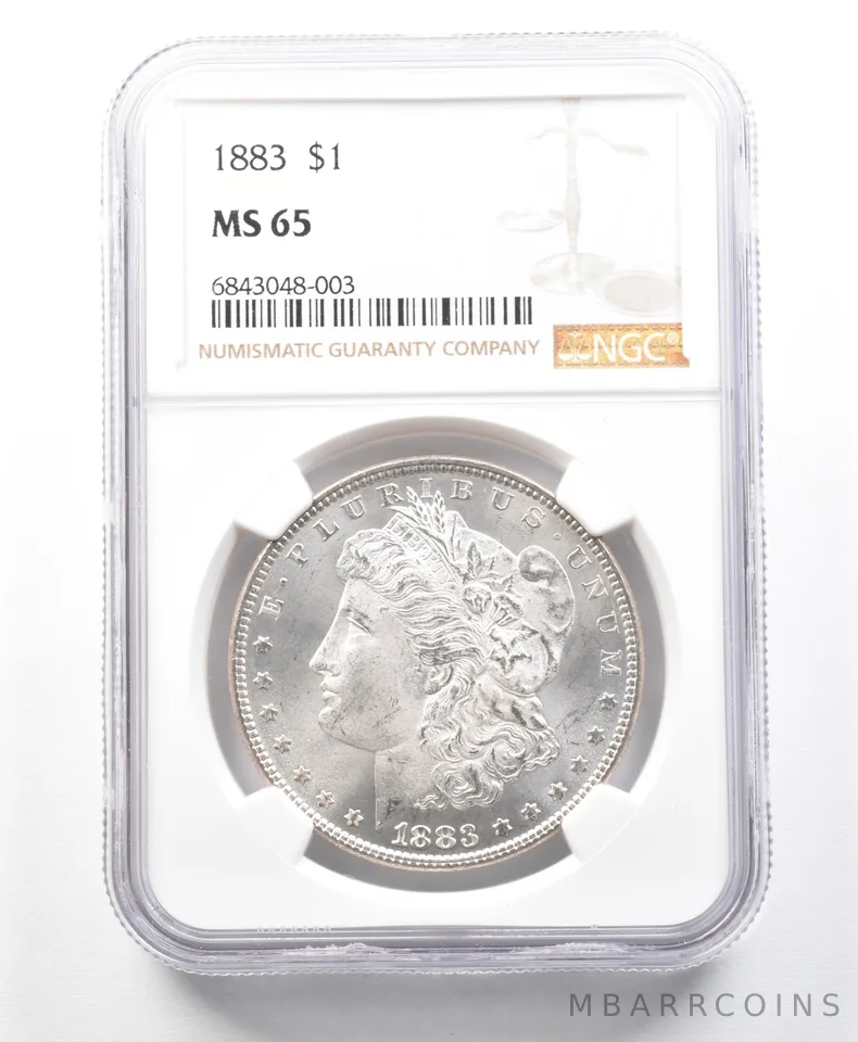 1883 Morgan Silver Dollar MS65 NGC *2268